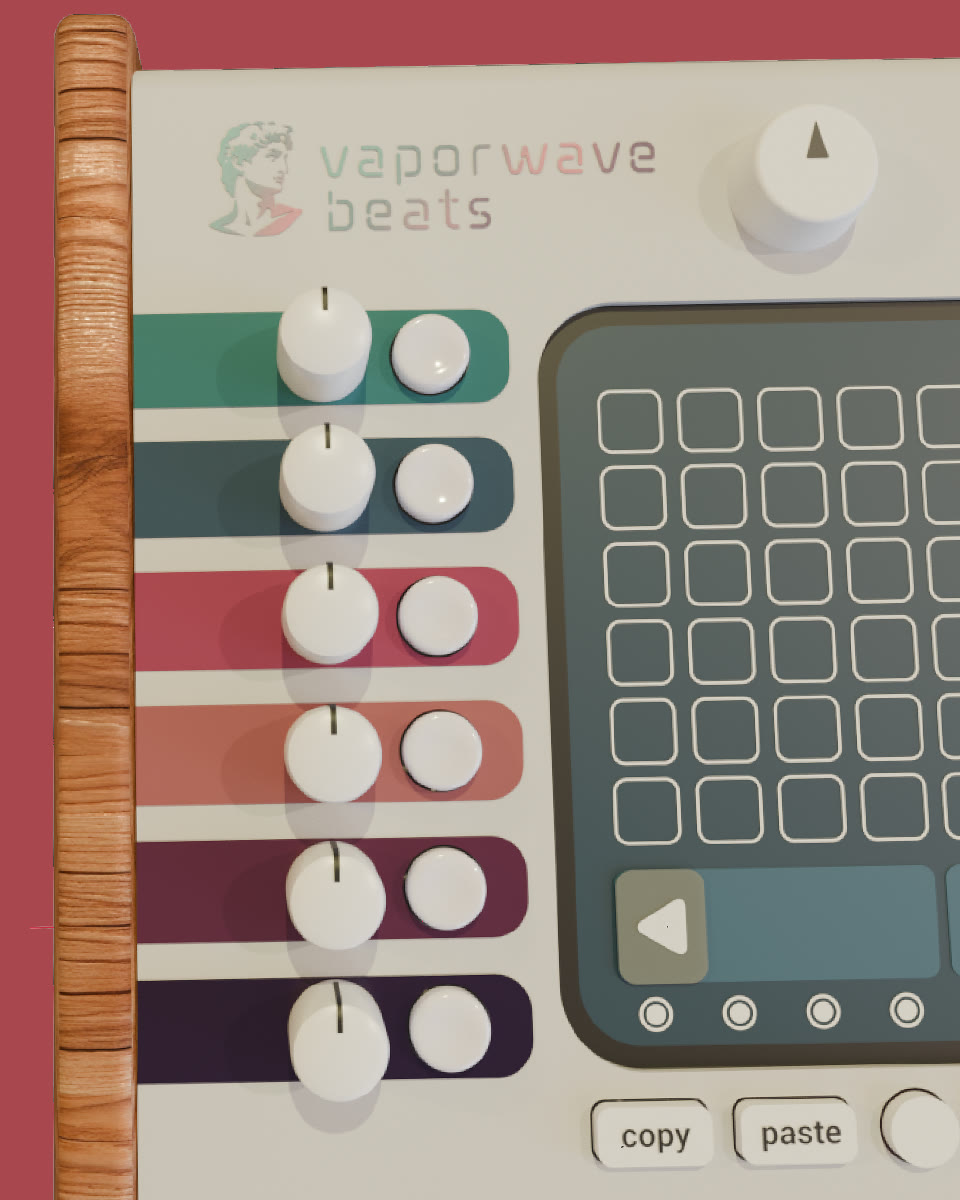 Vaporwave Beats FX chain, close up
